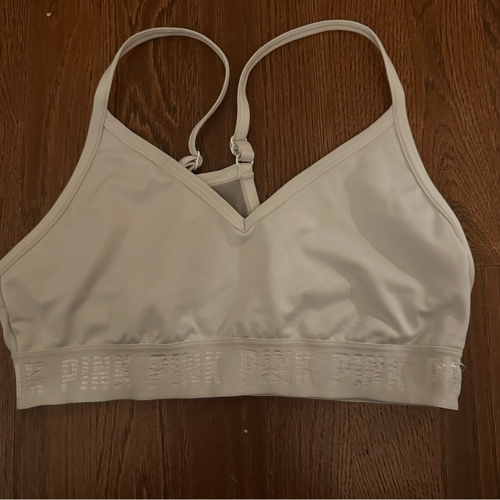 PINK Victoria's Secret Light Ivory Seamless Bralette